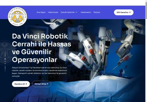 Da Vinci Robotik Cerrahi - Selçuk Üniversitesi Tıp Fakültesi Hastanesi