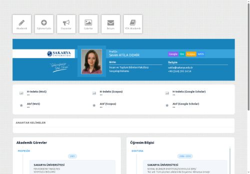 Prof.Dr. Sevim ATİLA DEMİR