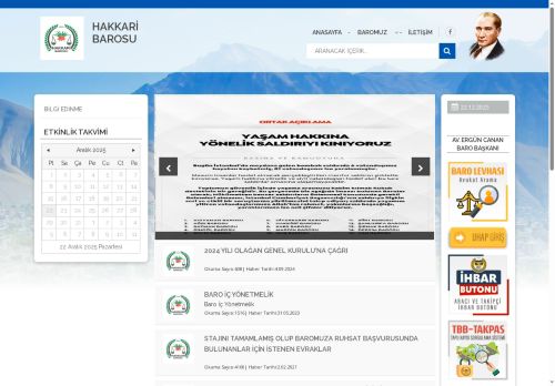 HAKKARİ BAROSU | www.hakkaribarosu.org.tr/