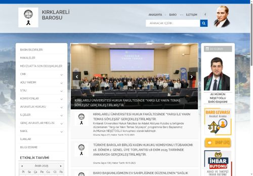 KIRKLARELİ BAROSU | www.kirklarelibarosu.org.tr/