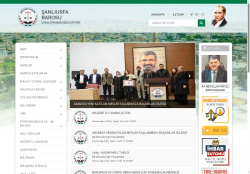 ŞANLIURFA BAROSU | www.sanliurfabarosu.org.tr/