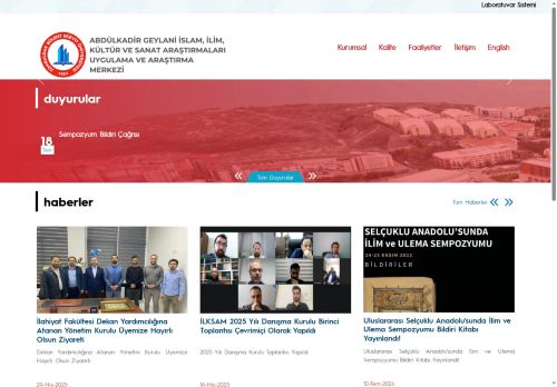 Abdülkadir Geylani İslam İlim Kültür ve Sanat Araştırmaları Uygulama ve Araştırma Merkezi