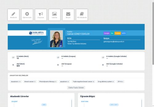 Prof.Dr. Gamze GÜNEY ESKİLER