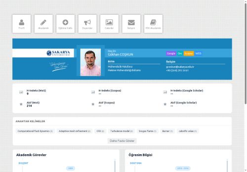 Doç.Dr. Gökhan COŞKUN