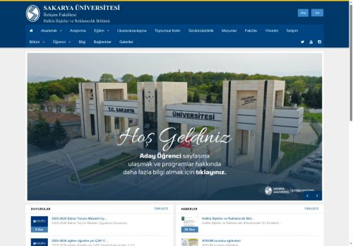 Sakarya Üniversitesi | Halkla İlişkiler ve Reklamcılık