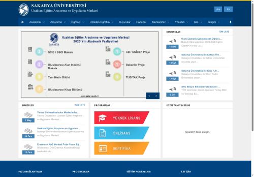 Sakarya Üniversitesi | Uzaktan Eğitim Araştırma ve Uygulama Merkezi