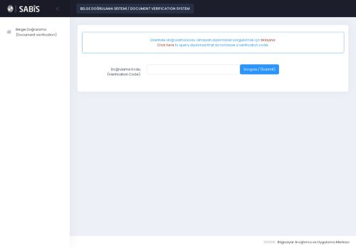 - SABİS | Sakarya Üniversitesi Bilgi Sistemi