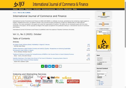 International Journal of Commerce and Finance