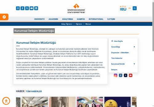 Kurumsal İletişim Müdürlüğü | İzmir Ekonomi Üniversitesi