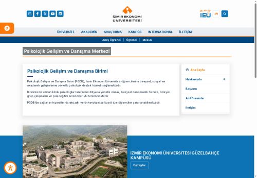 Psikolojik Gelişim ve Danışma Merkezi | İzmir Ekonomi Üniversitesi