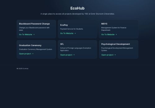 E-Ödeme ve EkoID Sistemi