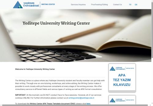 Writing Center | Yeditepe University