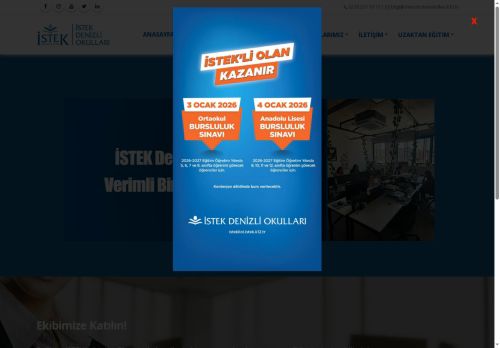 Denizli İstek Okulları – Mutlu ve başarılı öğrencilerin okulu.