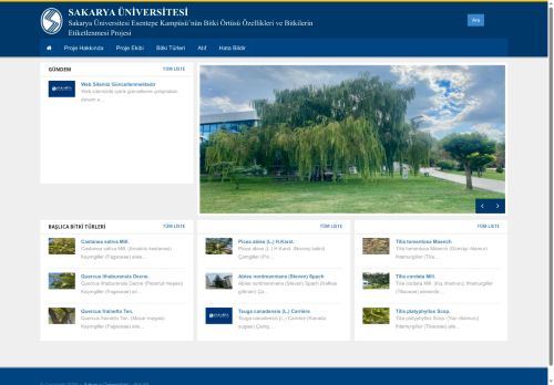 Sakarya Üniversitesi | Sakarya Üniversitesi Esentepe Kampüsü’nün Bitki Örtüsü Özellikleri ve Bitkilerin Etiketlenmesi Projesi