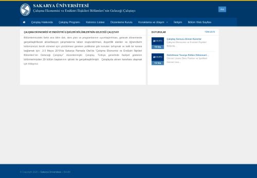 Sakarya Üniversitesi | Çalışma Ekonomisi ve Endüstri İlişkileri Bölümleri’nin Geleceği Çalıştayı