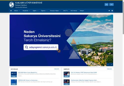 Sakarya Üniversitesi | Gazetecilik Bölümü