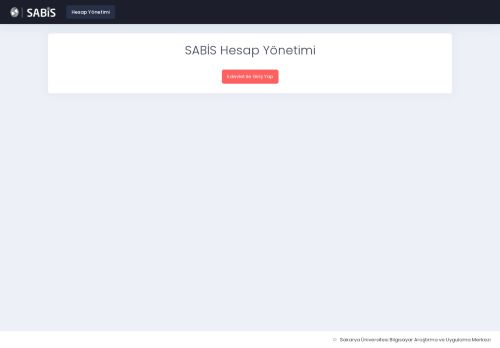 SABİS | Sakarya Üniversitesi Bilgi Sistemi