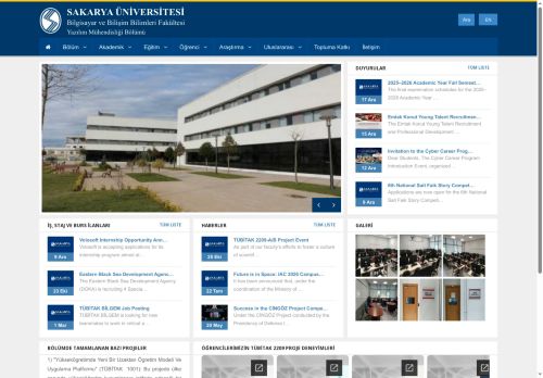 Sakarya Üniversitesi | | Duyuru | 2025 Summer Internship Announcement – Updated with New Internship Dates