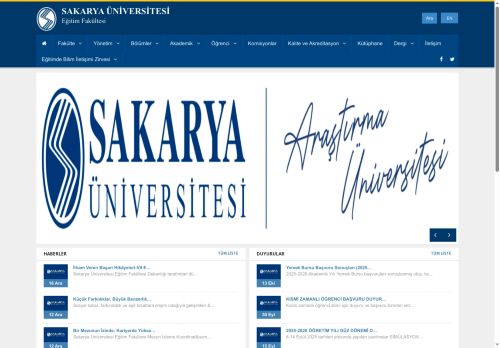 Sakarya Üniversitesi | Eğitim Fakültesi