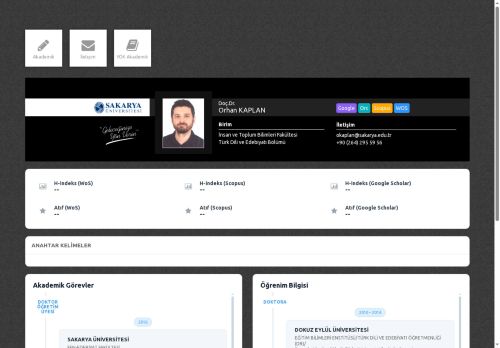 Doç.Dr. Orhan KAPLAN