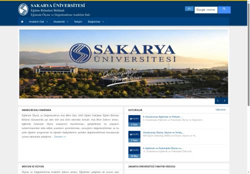 Sakarya Üniversitesi | Sakarya Üniversitesi Eğitimde Ölçme Değerlendirme Anabilim Dalı