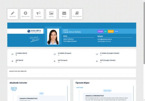 Doç.Dr. Canan SOLA ÖZGÜÇ