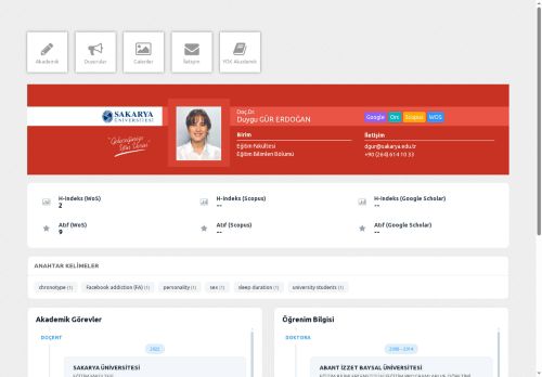 Doç.Dr. Duygu GÜR ERDOĞAN