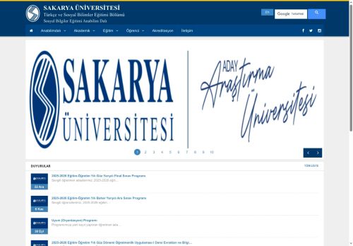 Sakarya Üniversitesi |