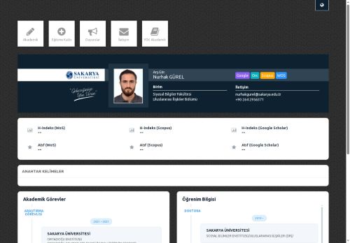 Arş.Gör. Nurhak GÜREL