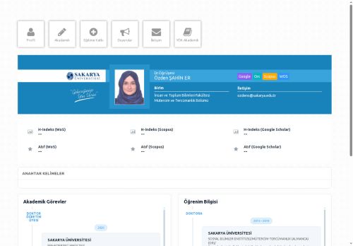 Dr.Öğr.Üyesi Özden ŞAHİN ER