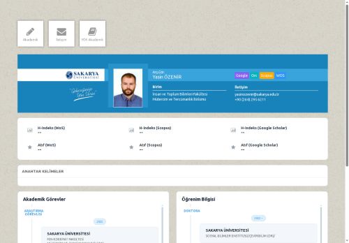 Arş.Gör. Yasin ÖZENİR