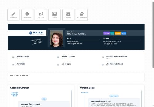 Doç.Dr. Hilal İlknur TUNÇELİ