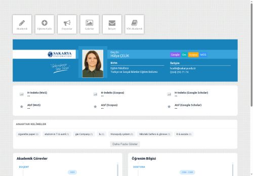 Doç.Dr. Hülya ÇELİK