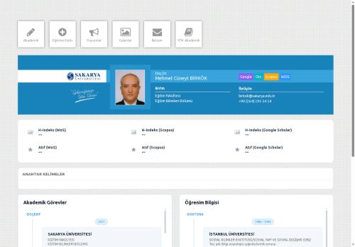 Doç.Dr. Mehmet Cüneyt BİRKÖK