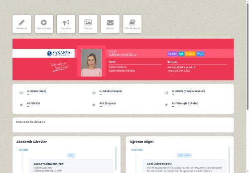 Doç.Dr. Subhan EKŞİOĞLU