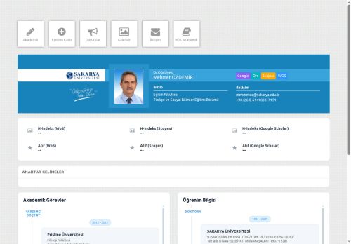 Dr.Öğr.Üyesi Mehmet ÖZDEMİR