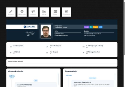 Dr.Öğr.Üyesi Levent ERTUNA