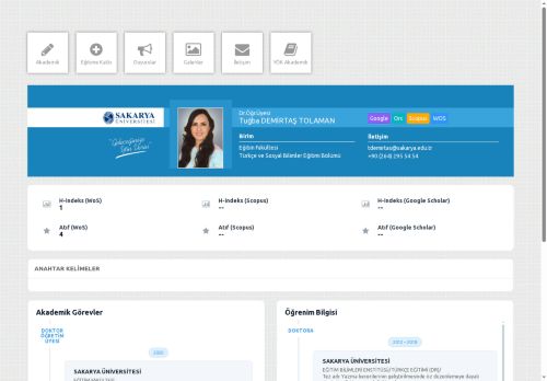 Dr.Öğr.Üyesi Tuğba DEMİRTAŞ TOLAMAN