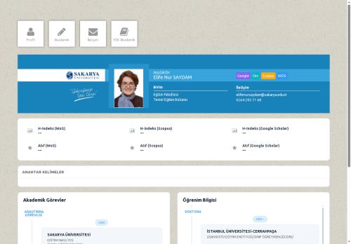 Arş.Gör.Dr. Elife Nur SAYDAM