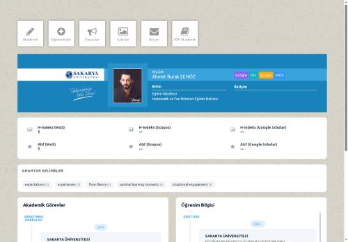 Arş.Gör. Ahmet Burak ŞENÖZ