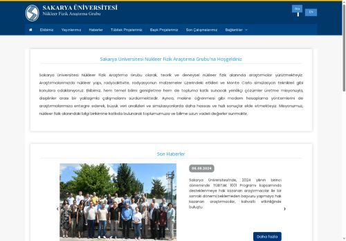 Sakarya Üniversitesi | Nükleer Fizik Araştırma Grubu