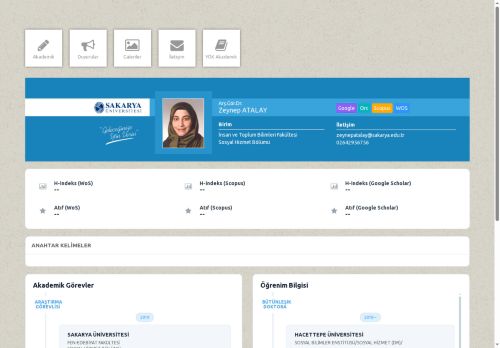 Arş.Gör.Dr. Zeynep ATALAY
