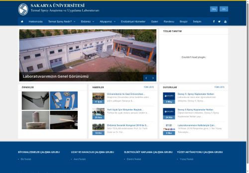 Sakarya Üniversitesi | Termal Sprey Araştırma ve Uygulama Laboratuvarı