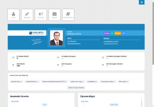 Prof.Dr. Mehmet ÖZEN