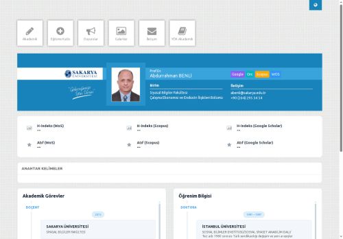 Prof.Dr. Abdurrahman BENLİ