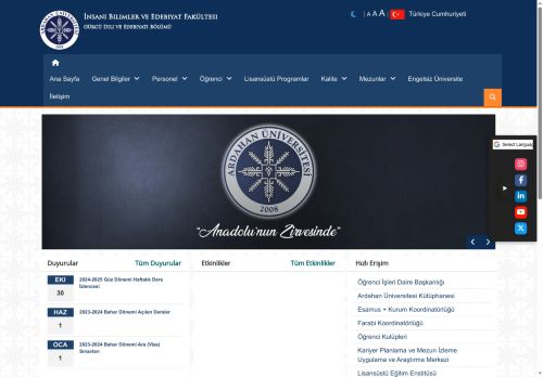 Anasayfa | Gürcü Dili ve Edebiyatı Bölümü