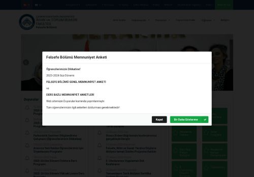 Felsefe Bölümü - Çankırı Karatekin Üniversitesi