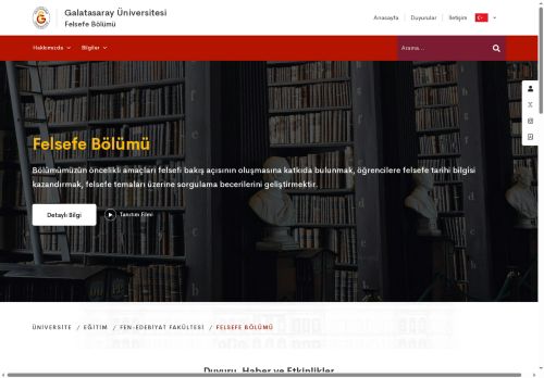 Anasayfa | Felsefe Bölümü | Fen-Edebiyat Fakültesi