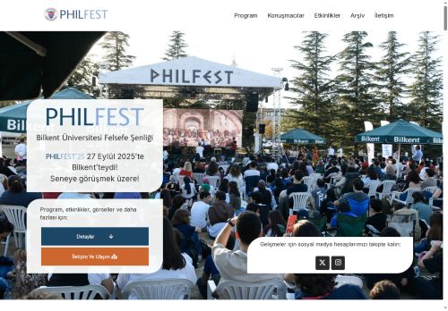 PhilFest'25 Bilkent Üniversitesi Felsefe Şenliği
