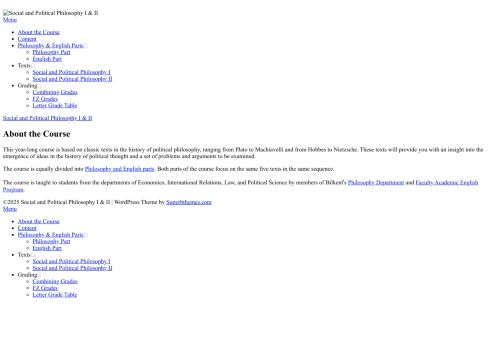 Social and Political Philosophy I & II – PHIL243/244